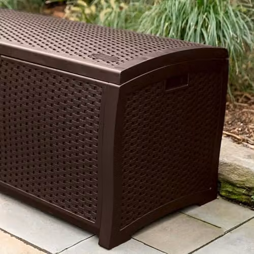 Rowlinson Missouri 375L Storage Box in Java Brown, W127 x D65 x H65 cm – 3