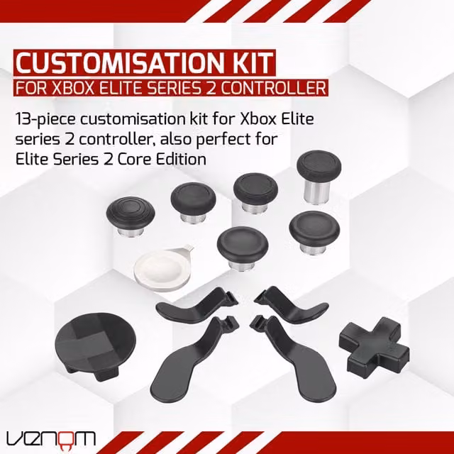 Venom Xbox Elite Series 2 Controller Accessory Kit in Black