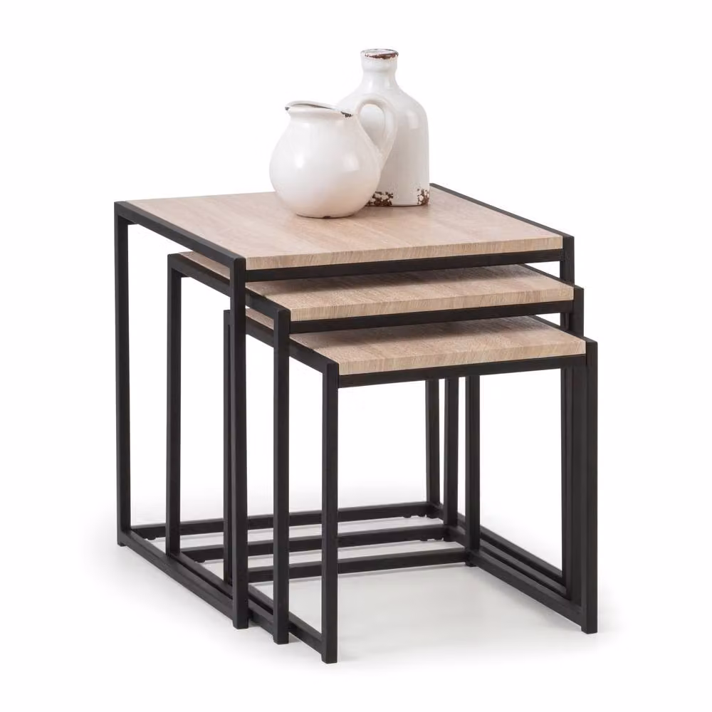 Cheshire Camden Nest of 3 Tables in Sonoma Oak – 2