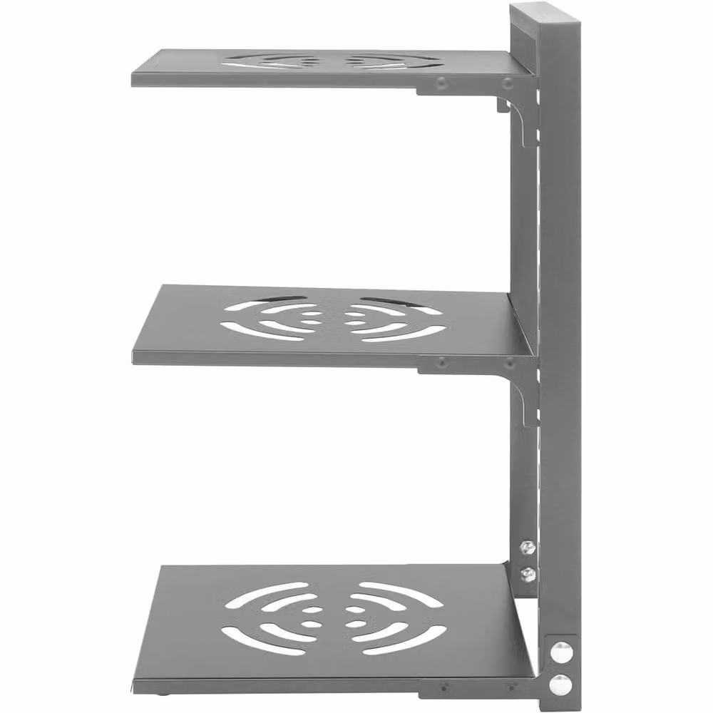 Havendro 3 Tier Carbon Steel Pots and Pans Organiser Storage Rack in Grey – 2
