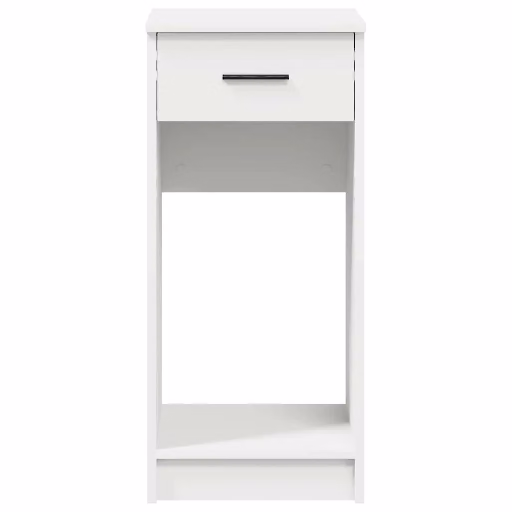 Berkfield Home Computer Tower Stand with Drawer, White, W/D/H: 35 x 45 x 77 cm – 3