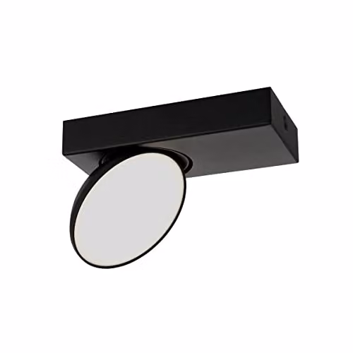 Netlighting Castelio Modern Single LED Spotlight, Black, 4000K – 1
