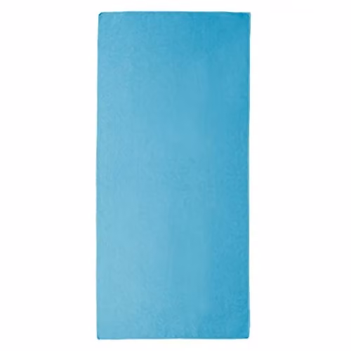 OHS Plain Microfibre Quick Dry Beach Towel, Blue, W: 71 cm, L: 152 cm