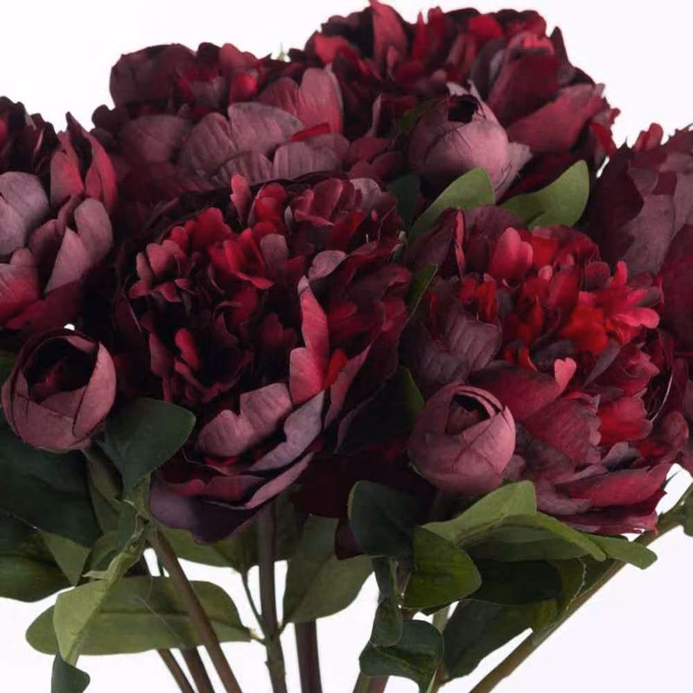 Lemon Pavilion Red Peony Artificial Flower, W20 x D20 x H58 cm – 4