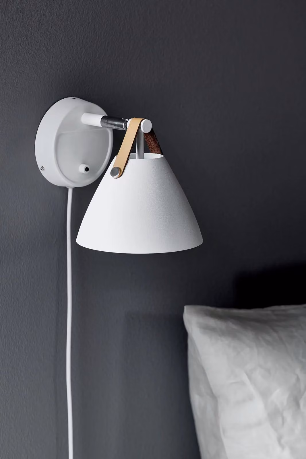 Nordlux Strap White Metal GU10 Wall Light for Bedroom – 3