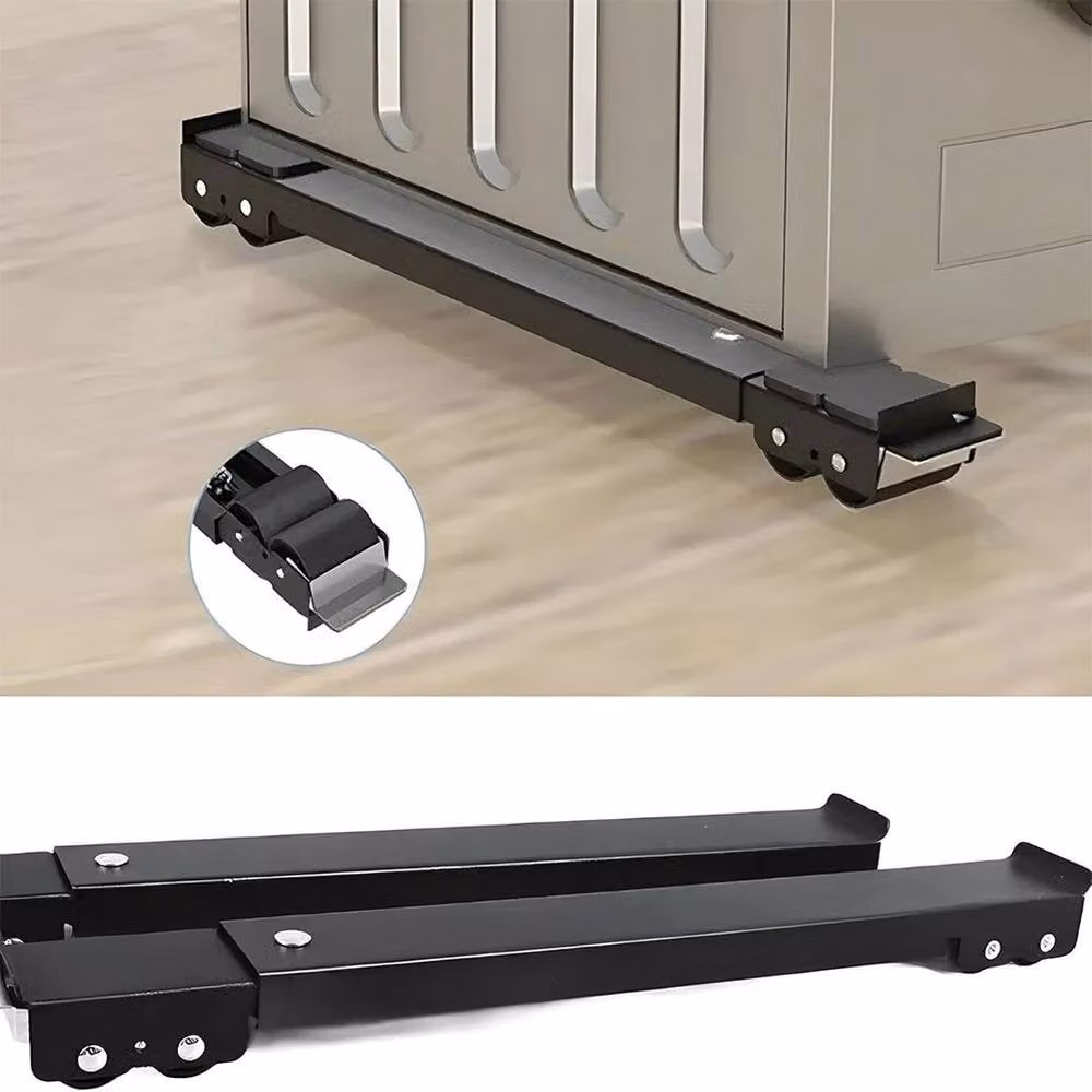 Kelvenix Black Washing Machine and Tumble Dryer Appliance Roller Trolley, W: 52 cm, D: 1000 cm – 2