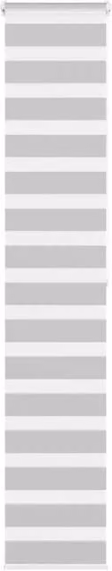Berkfield Home Grey Zebra Day and Night Blind, W: 50 cm, H: 200 cm