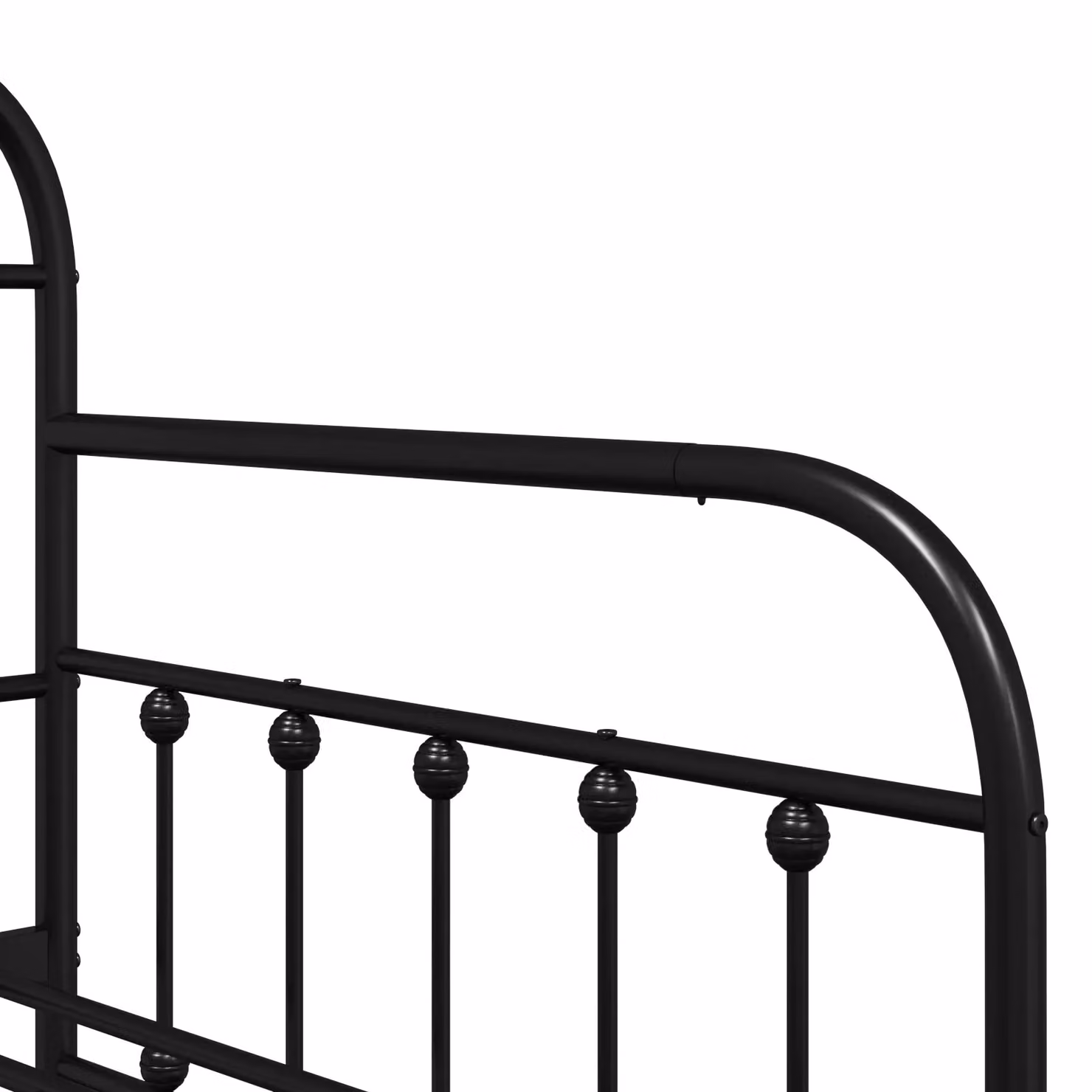 Berkfield Home Minimalist Metal Daybed Frame in Black, W/D/H: 90 x 200 cm – 4