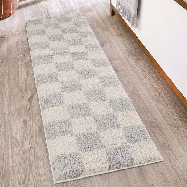 Desire Rugs Chester Modern Grey Shaggy Rectangular Area Rug, Width: 220 cm
