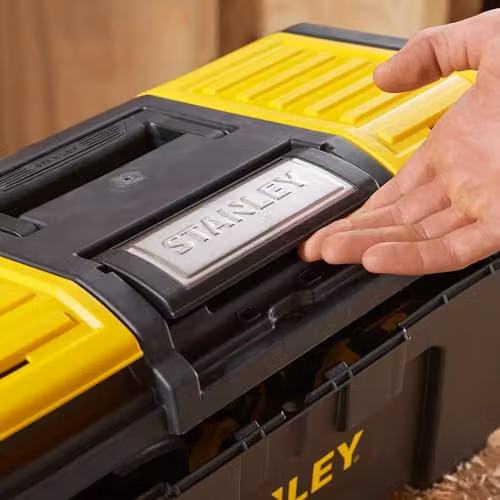 Stanley One Touch DIY Toolbox in Black, W: 60 cm – 4