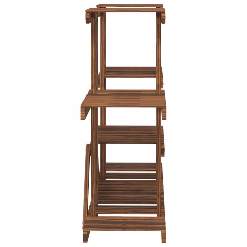 Berkfield Home Elegant Flower Stand in Brown Solid Wood, W/D/H: 110 x 25 x 73 cm – 4