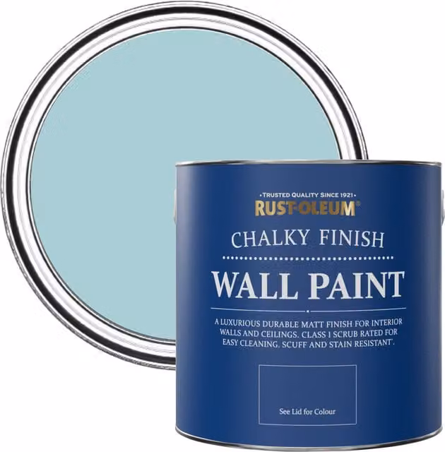 Rust-Oleum Little Cyclades Blue Matt Chalky Wall Paint, 2.5 l – 1