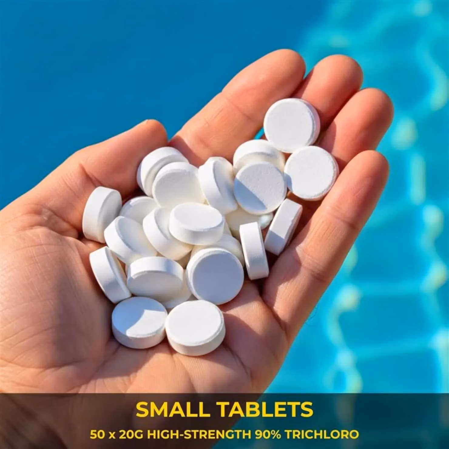 Shatchi Chlorine Disinfection Tablets for Spa and Hot Tub Cleaning, White, 1 kg – 3