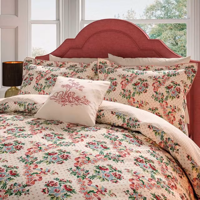 V&A French Garden Multicolour Floral Cotton Double Duvet Cover and Pillowcase Set, W: 140 cm, L: 200 cm – 1