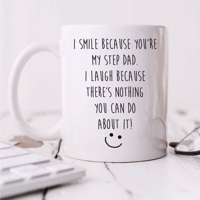 60 Second Makeover White Ceramic Step Dad Mug