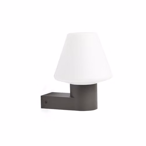 Netlighting Mistu Modern Outdoor Wall Lamp, Dark Grey, IP44, E27, W/D/H: 40 x 20 x 20 cm