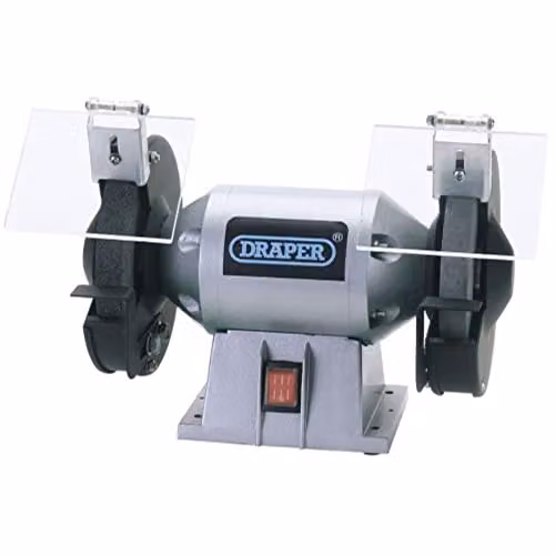 Draper 66804 150mm 230V Bench Grinder in Blue and Silver