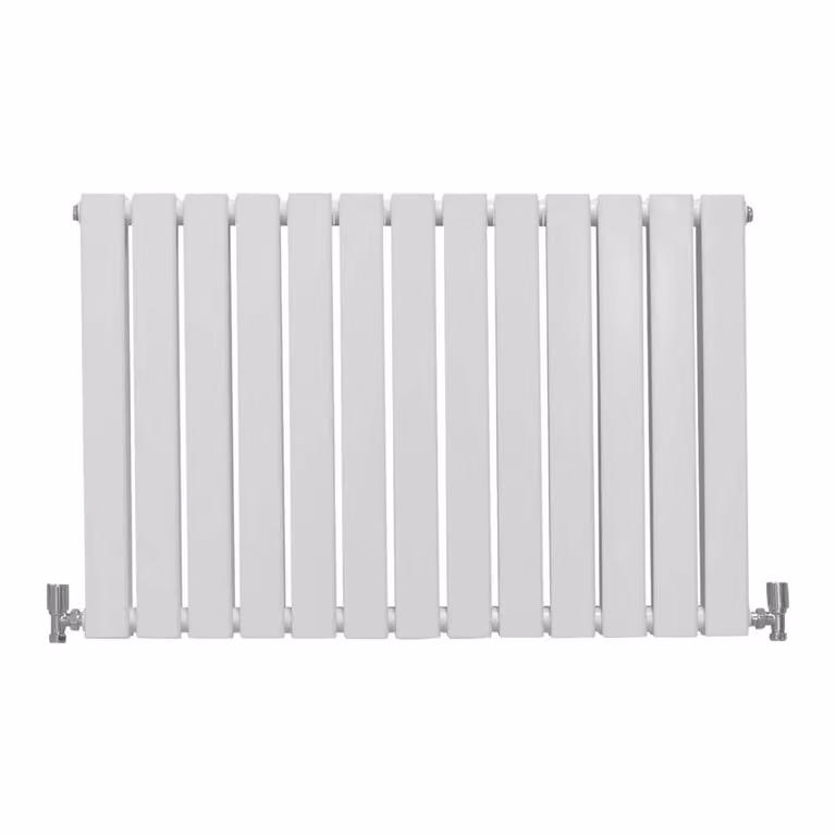 Monstershop Designer Flat Panel Steel Radiator in White, W: 91.0 cm, H: 60.0 cm