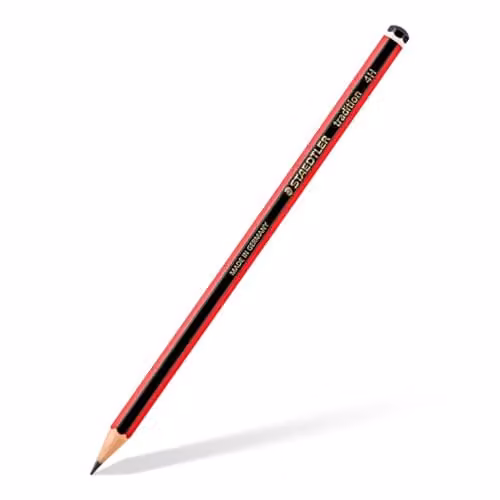 STAEDTLER 4H Tradition Graphite Pencils for Drawing and Sketching, Red, Pack of 12 – 1