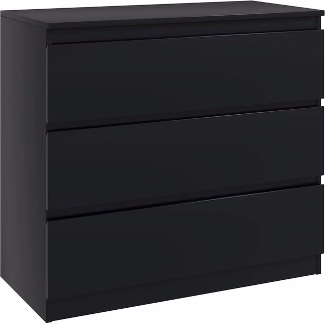 ERGOVEXA Black Chest of Three Drawers – 1