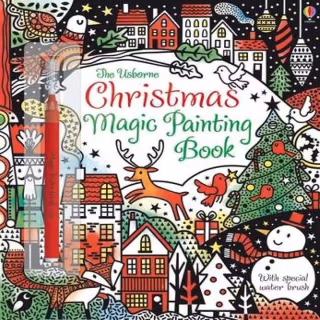 Fiona Watt Christmas Magic Painting Book Paperback