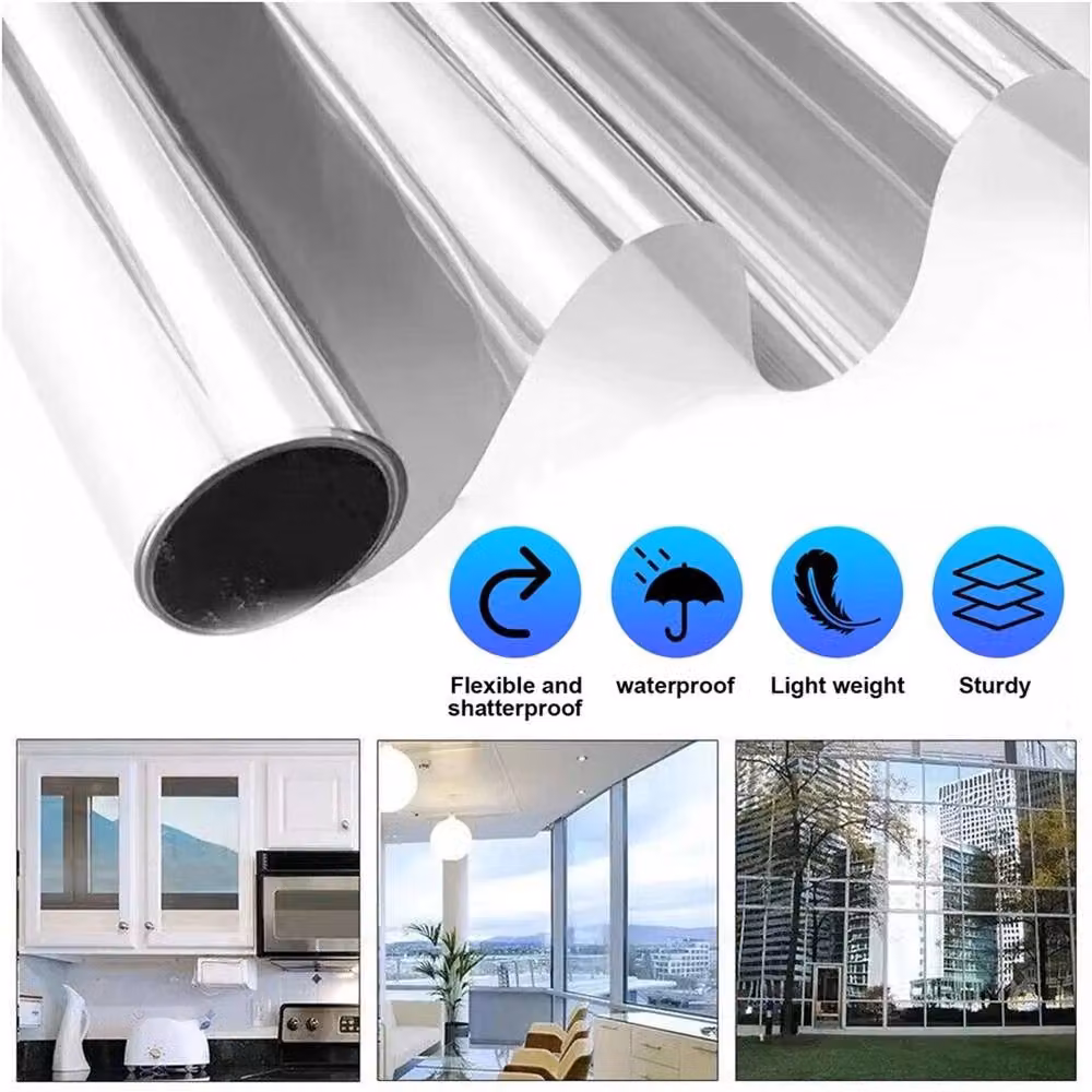 Nordara 2M Self-Adhesive Flexible Silver Mirror Sheet – 5