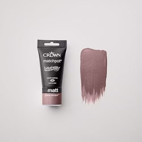 Crown Walls & Ceilings Purple Matt Paint Tester Sample 40ml – 5