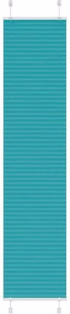 Berkfield Home Single Pleat Petrol Green Fabric Blind, W: 40 cm, H: 200 cm – 1