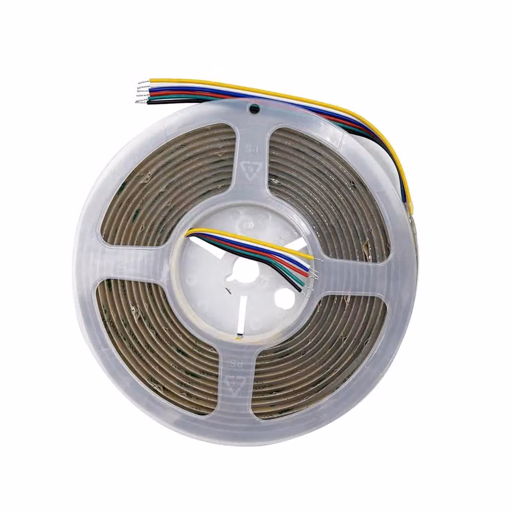 ENER-J 5m RGB+CCT COB LED Strip Light, 24V High Density 840 LEDs/m Dotless, White and Multicolour – 4