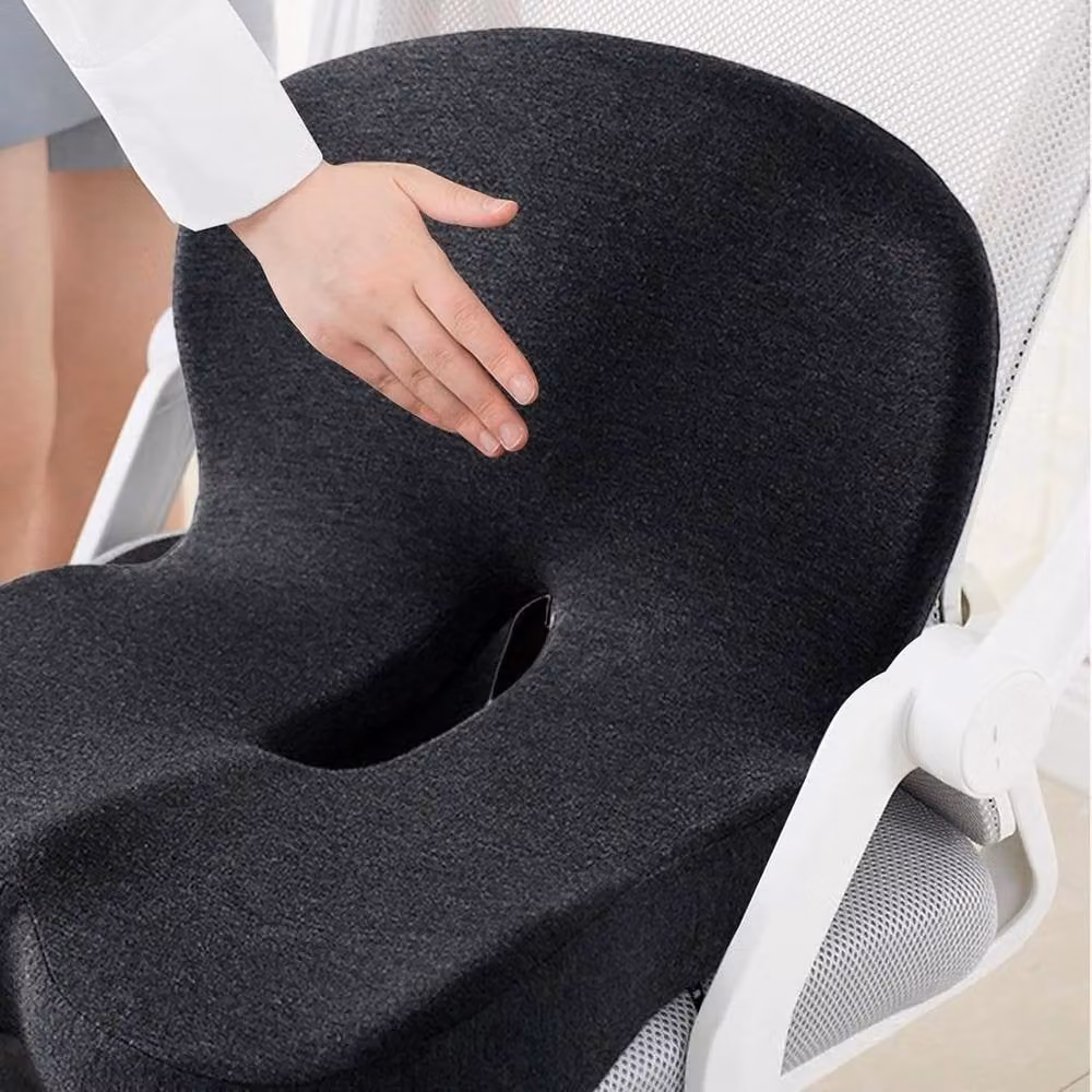 SPETLEK Memory Foam Cushion with Coccyx Relief and Back Support in Black, W/D/H: 100 x 190 cm – 2