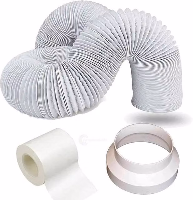 SPETLEK White Portable Air Conditioner Vent Hose, 150mm Diameter