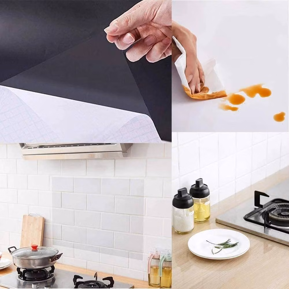NESTLUNE Self Adhesive Clear Transparent Sticky Back Wallpaper Film, W: 100 cm, H: 15 cm, Length: 5 m – 3