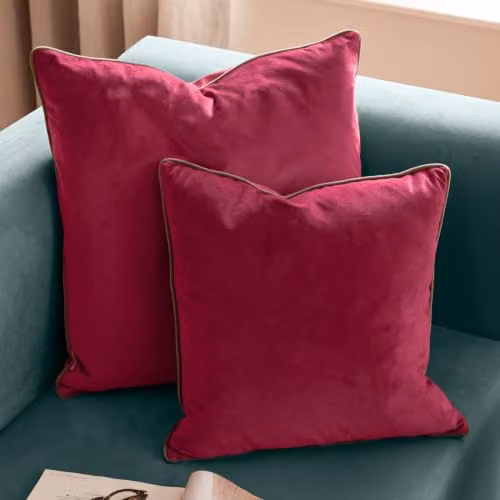 Riva Home Meridian Signature Collection Multicolour Velvet Square Cushion, 55 x 55 cm – 4