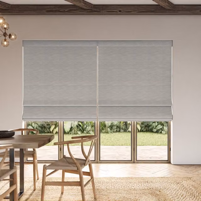 Ante Decor Concordia Made To Measure Blackout Roman Blind in Mist Grey