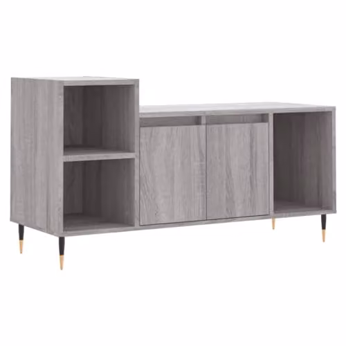vidaXL Modern TV Cabinet in Grey Sonoma, W/D/H: 100 x 35 x 55 cm