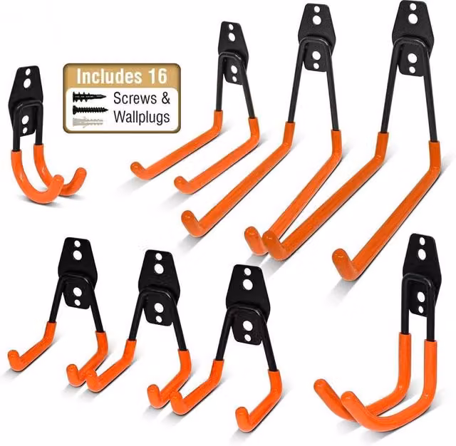 SPETLEK 8-Piece Heavy Duty Storage Hooks in Black – 1