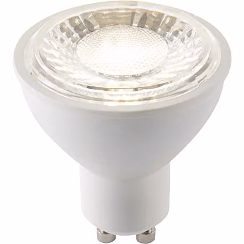 Loops 7W SMD GU10 LED Dimmable Light Bulb, 4000K Cool White, 550 Lumens, Matt White