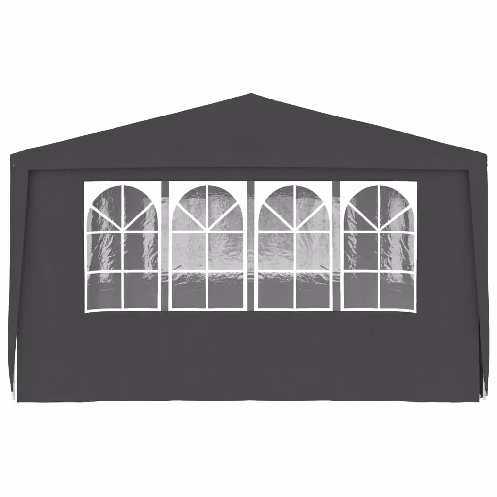 Berkfield Home Professional Party Tent with Side Walls and Windows, Anthracite and Black, W: 6 m, D: 4 m – 3