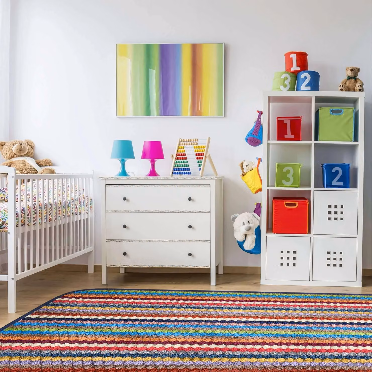 THE RUGS Washable Nonslip Striped All-Purpose Mat, Multicolour, W: 67 cm x L: 200 cm – 6
