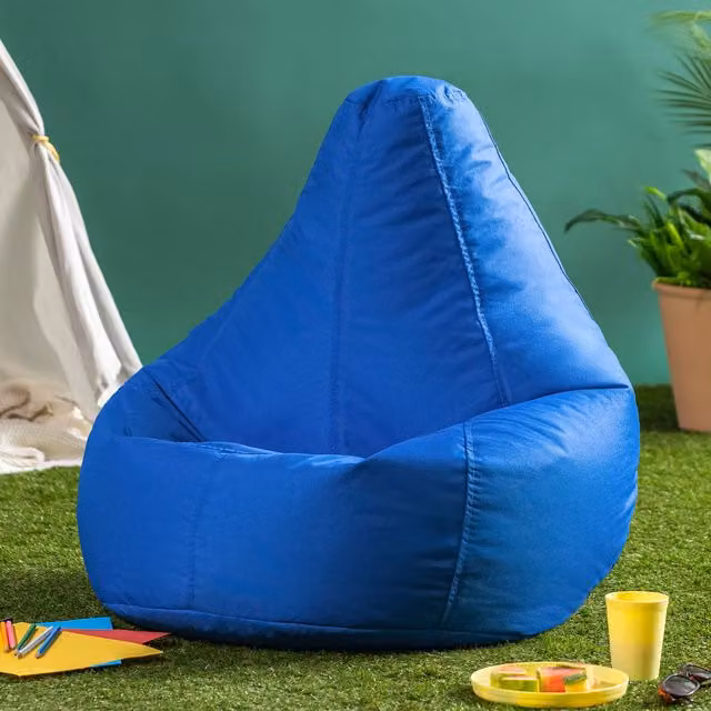 ICON Highback Gaming Beanbag Set of 2 for Indoor and Outdoor Use, Blue – 2