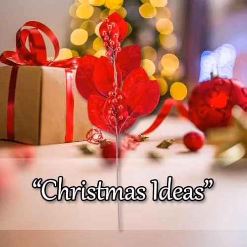VFM e-Store Red Leaf Berry Stem Christmas Floral Decoration, 67cm – 4
