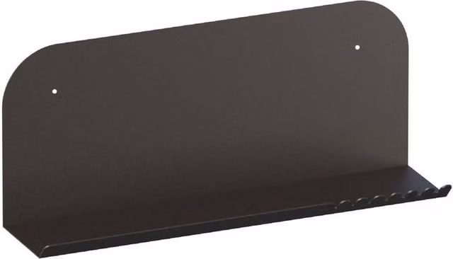 CALICOSY NOVA Black Metal Wall Mounted Shelf, Width: 55 cm