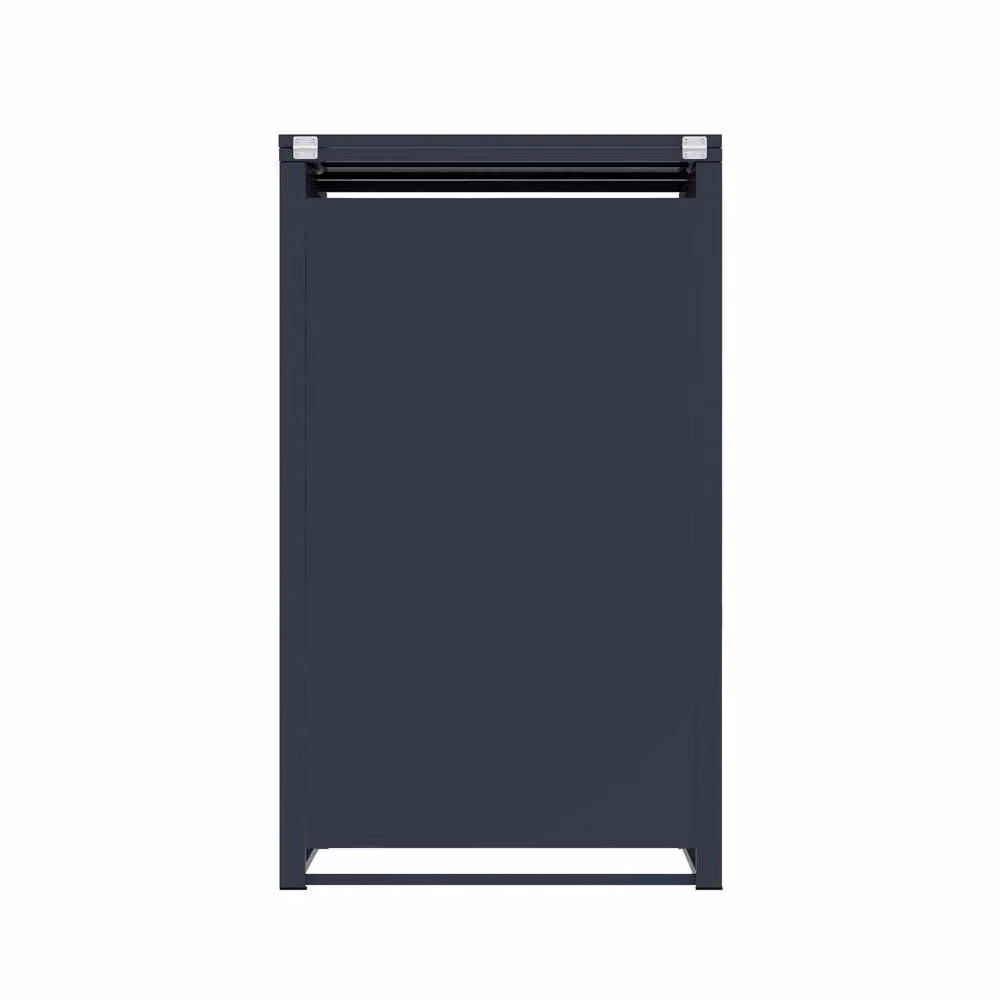 Monstershop Metal Single Wheelie Bin Storage in Anthracite Grey – 2