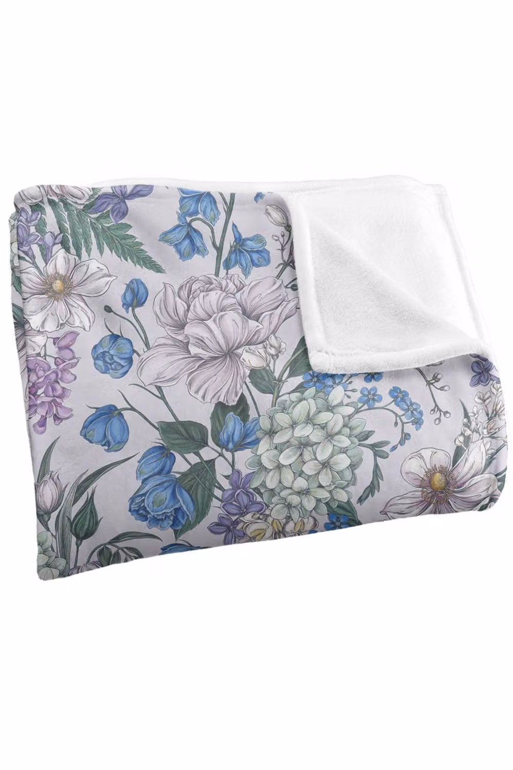 Netflix Bridgerton Lady In Silver Floral Soft Throw Blanket, Multicolour, W: 152 cm, D: 127 cm – 2