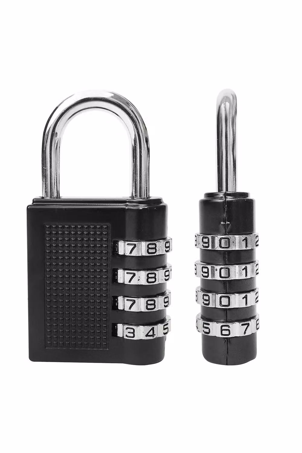 Neel Blue 4 Digit Combination Luggage Padlocks, Pack of 3, Black and Blue – 2