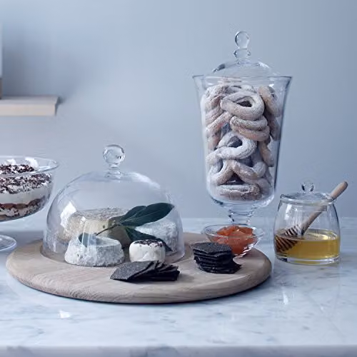 LSA International Serve Bonbon Jar, Transparent Handmade Glass, Height: 38 cm – 2