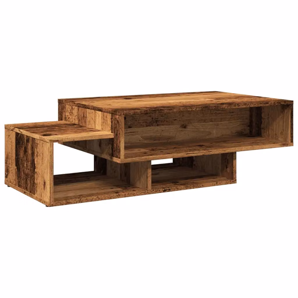Berkfield Home Old Wood Coffee Table in Brown, Engineered Wood, W: 105 cm, D: 55 cm, H: 32 cm – 2