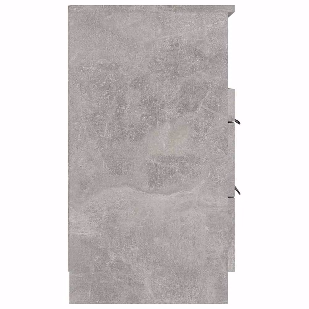 Berkfield Home Elegant Bedside Cabinets, 2 Pack, Concrete Grey, W/D/H: 40 x 36 x 65 cm – 3