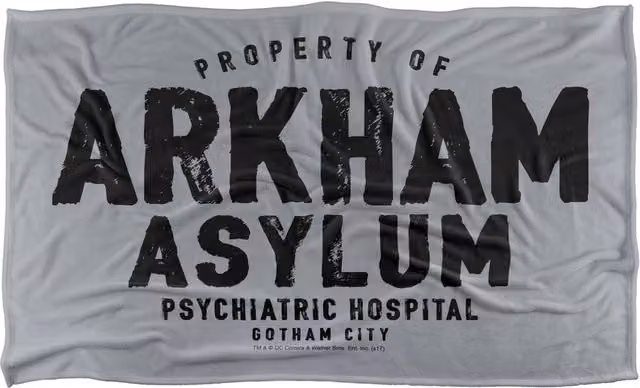 LOGOVISION Batman Arkham Asylum Super Soft Fleece Throw Blanket, Multicolour, W: 91.44 cm x L: 147 cm – 5