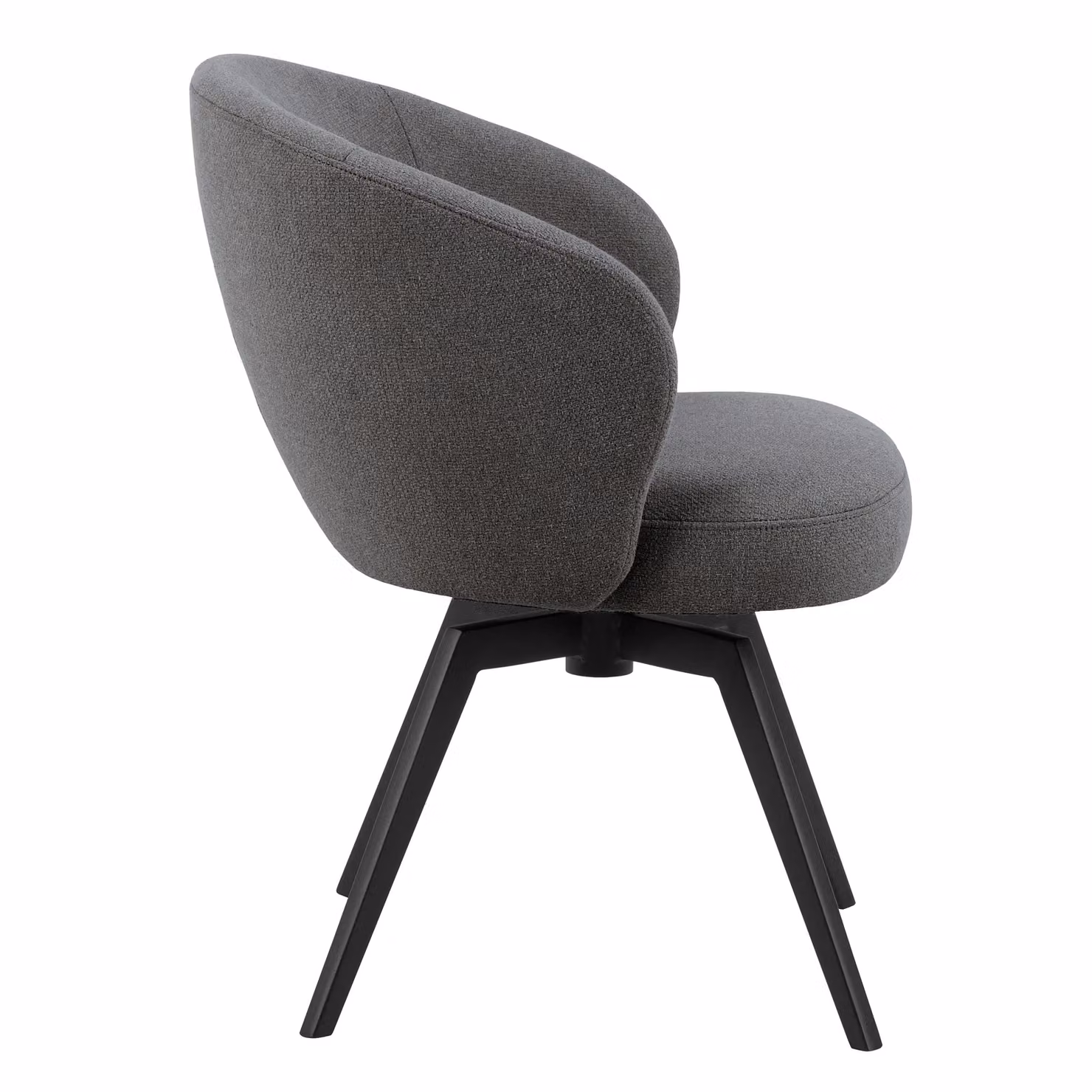 Furniture To Go Darlene Grey Fabric Dining Chair with Armrests and Swivel Function – 3
